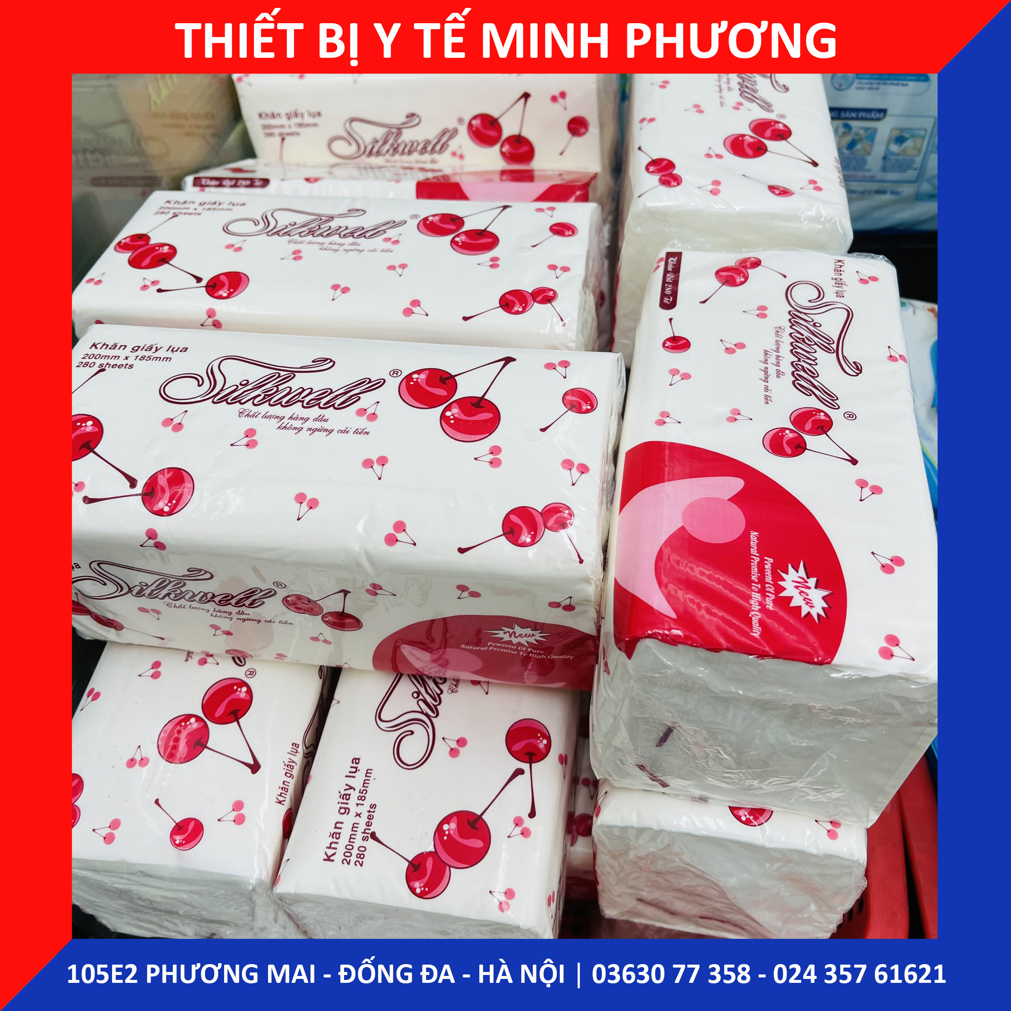 [CHÍNH HÃNG] Khăn giấy ăn lụa SILKWELL