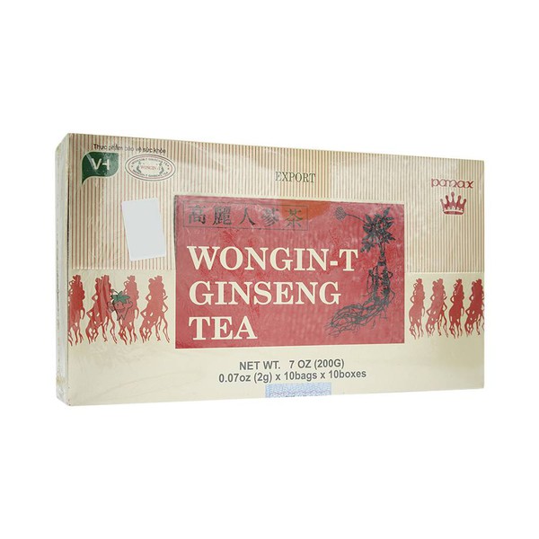 Trà Nhân Sâm Hàn Quốc Wongin T Ginseng Tea (10 hộp x 10 gói x 2g)