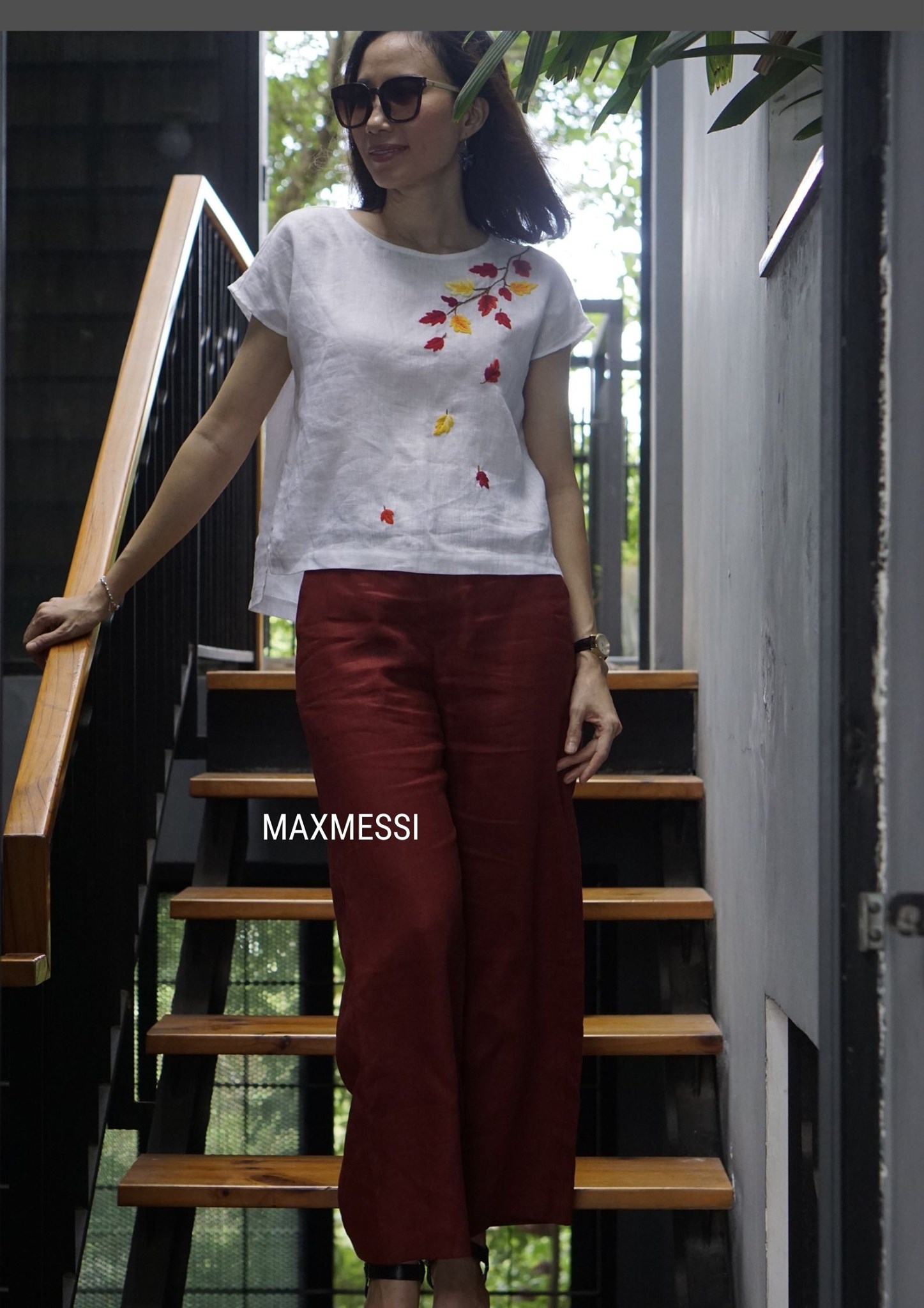Quần linen phối top CLAUDIA   - MaxMessi
