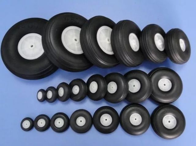 Bánh xe máy bay mô hình pu 1.25 1.75 2.5 in