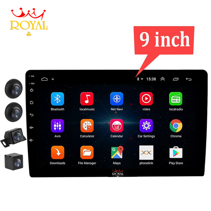 Bộ kết hợp màn hình DVD Android và Camera hành trình 360 độ cao cấp 2 trong 1 Ram 3G - Rom 32G dùng cho xe hơi, ô tô