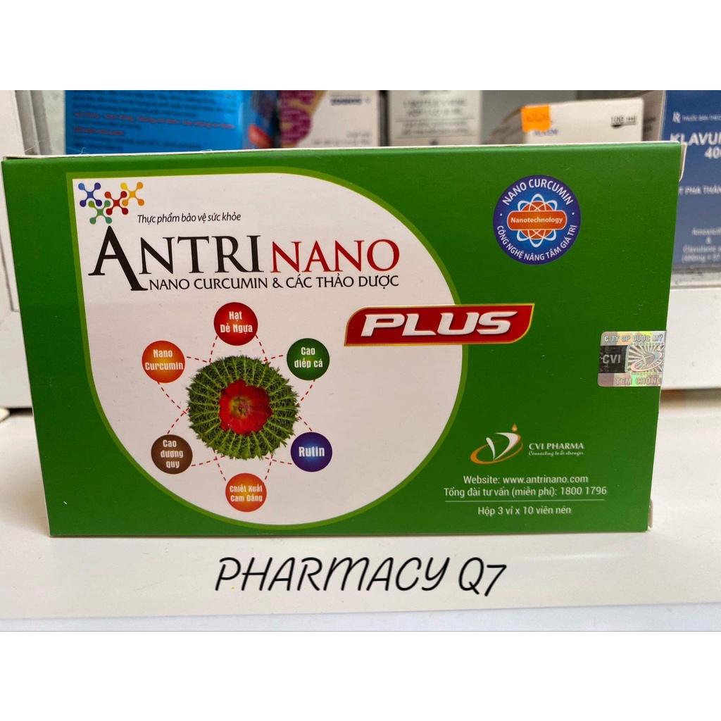 Antri Nano Plus - Nano Curcumin và các loại thảo