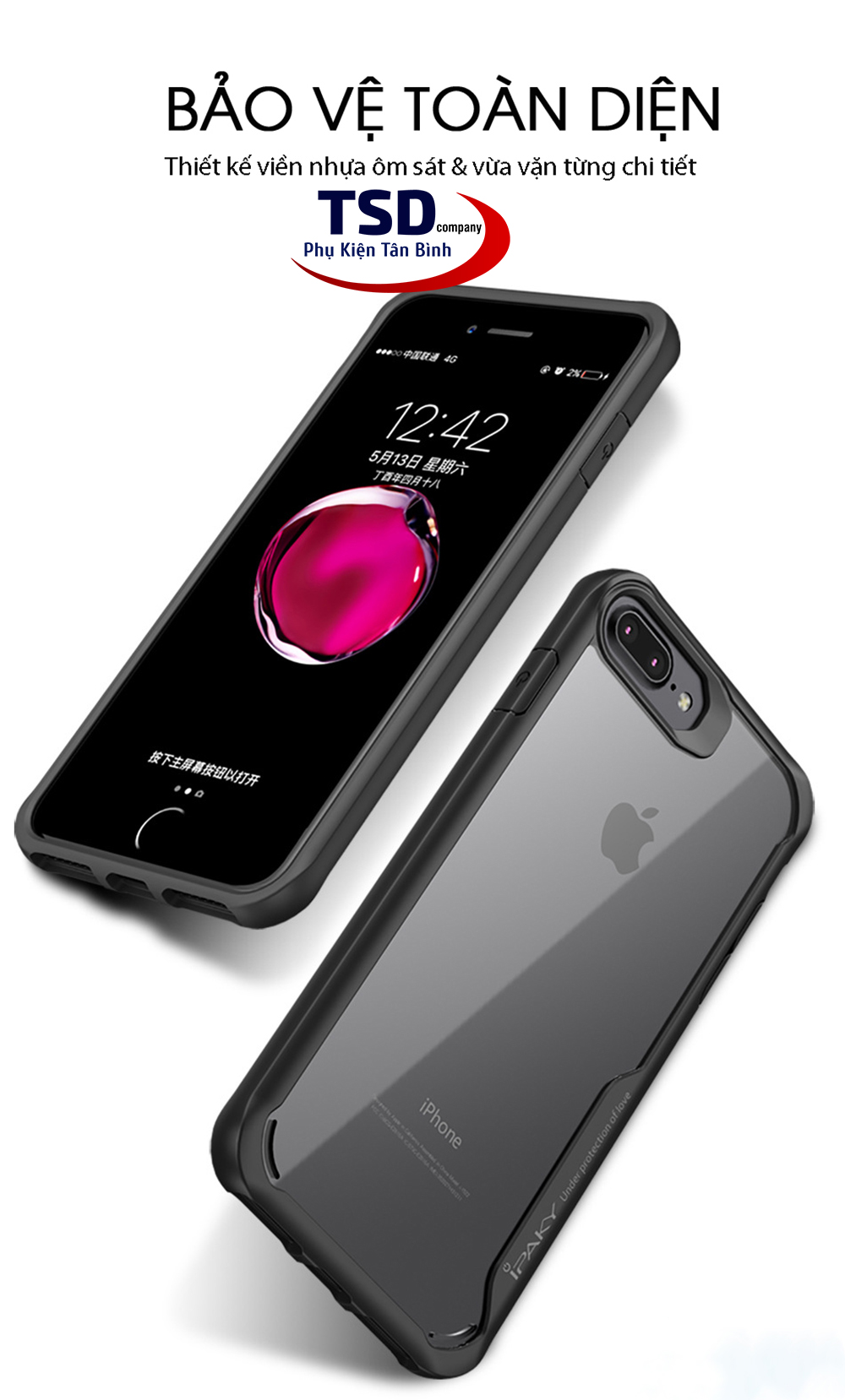 Ốp Lưng Chống Sốc iPaky iPhone 7 / 8 / SE2020 / SE2022 / 7 Plus / 8 Plus Chính Hãng
