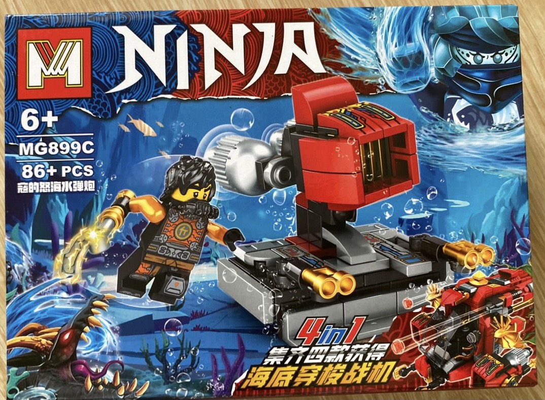 Bộ ráp hình Lego Ninja tàu lặn
