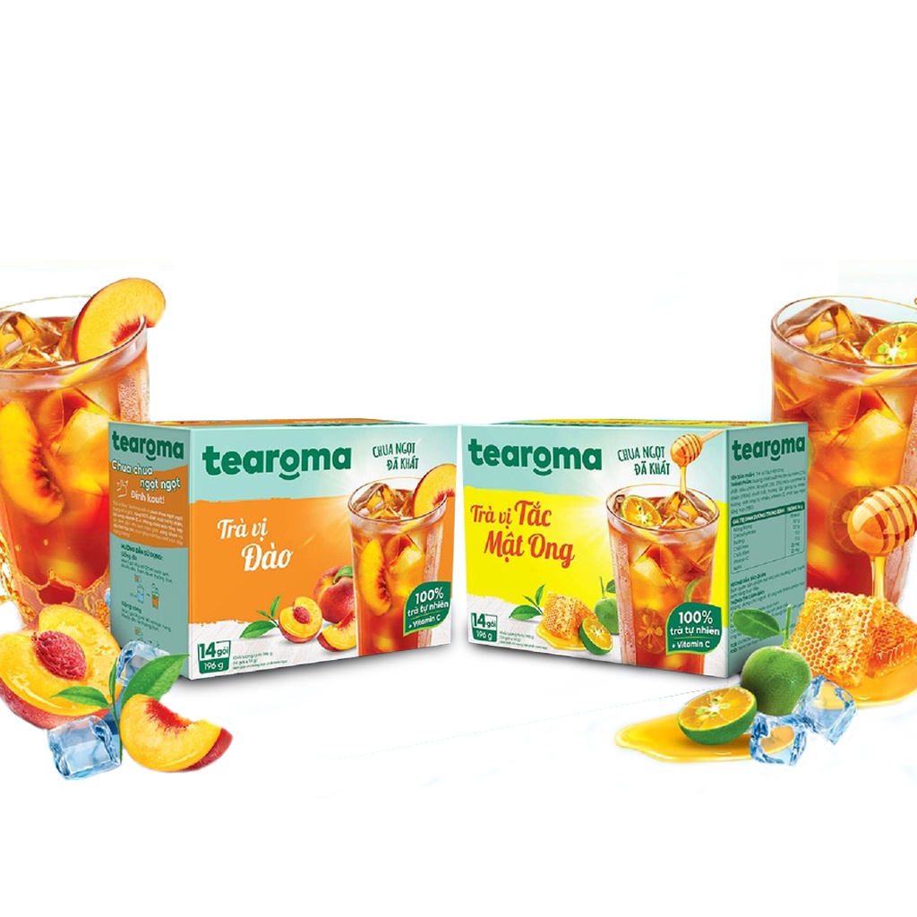 Trà Tearoma Hòa Tan Hộp 196g (14 gói)