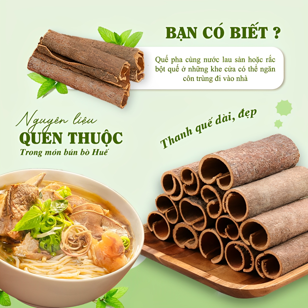Quế thanh khô 100g, vỏ quế cay, thơm, sạch, làm gia vị nấu ăn, nấu phở, xông nhà