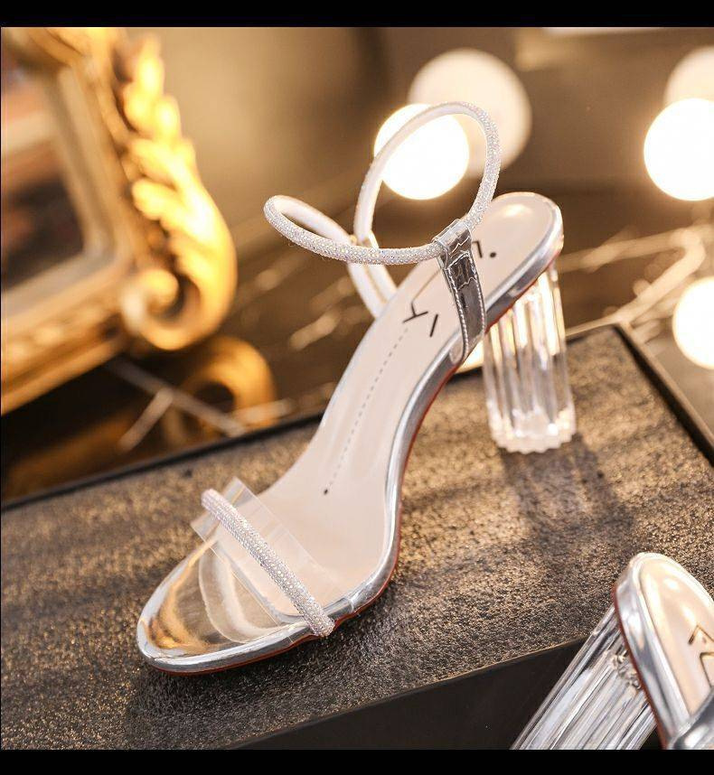 Giày Sandal Cao Gót Nữ 7cm Phong Cách Hàn Quốc