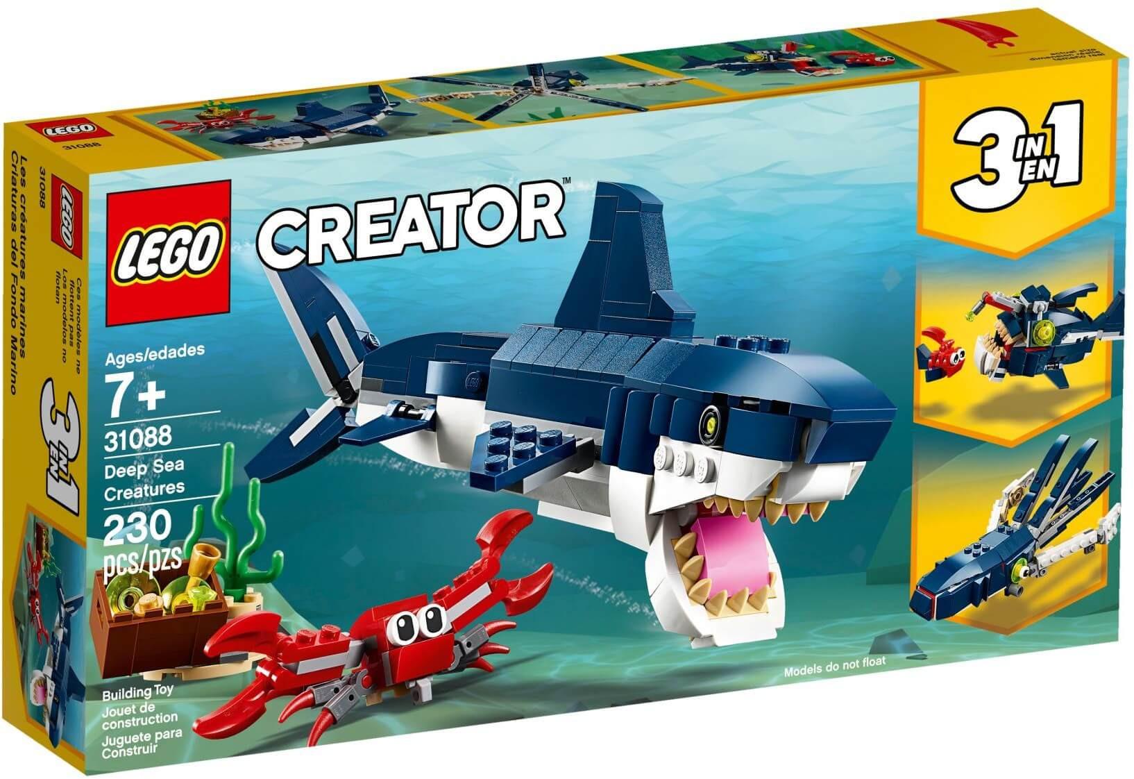LEGO Creator 31088 - Xếp hình Cá Mập - Bạch Tuộc 3-trong-1 (LEGO 31088 Deep Sea Creatures)