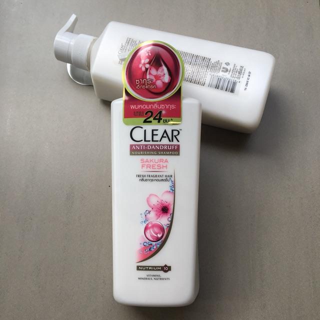 Combo 2 Chai Dầu Gội Clear Anh Đào 480ml Thái Lan
