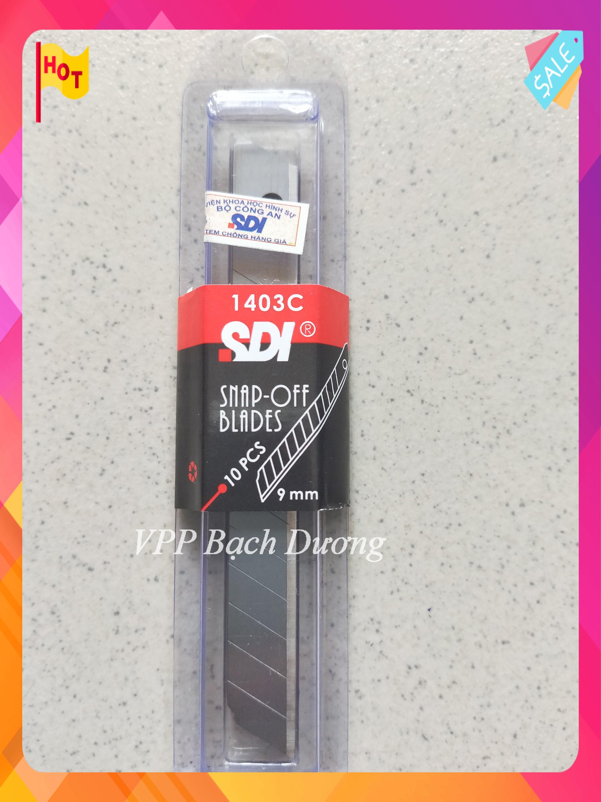 Lưỡi dao rọc giấy nhỏ sdi 1403c - 1 tép/ 10 lưỡi