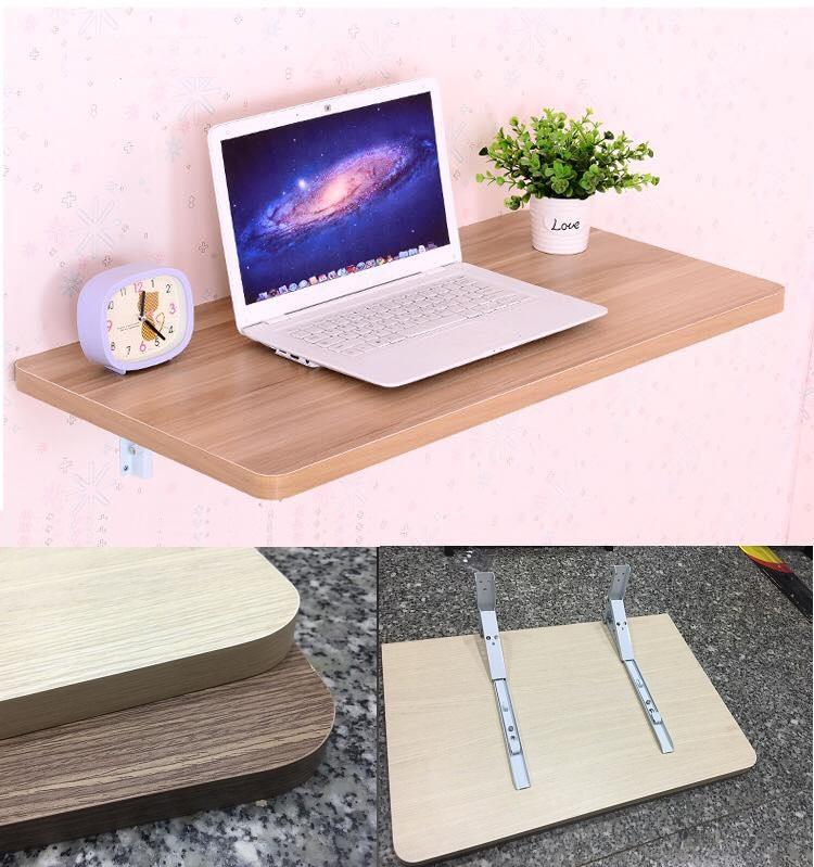 Bàn học vân gỗ chống trầy gấp gọn + TẶNG kèm 2 bản lề khung thép sơn tĩnh điện chịu lực tới 40Kg