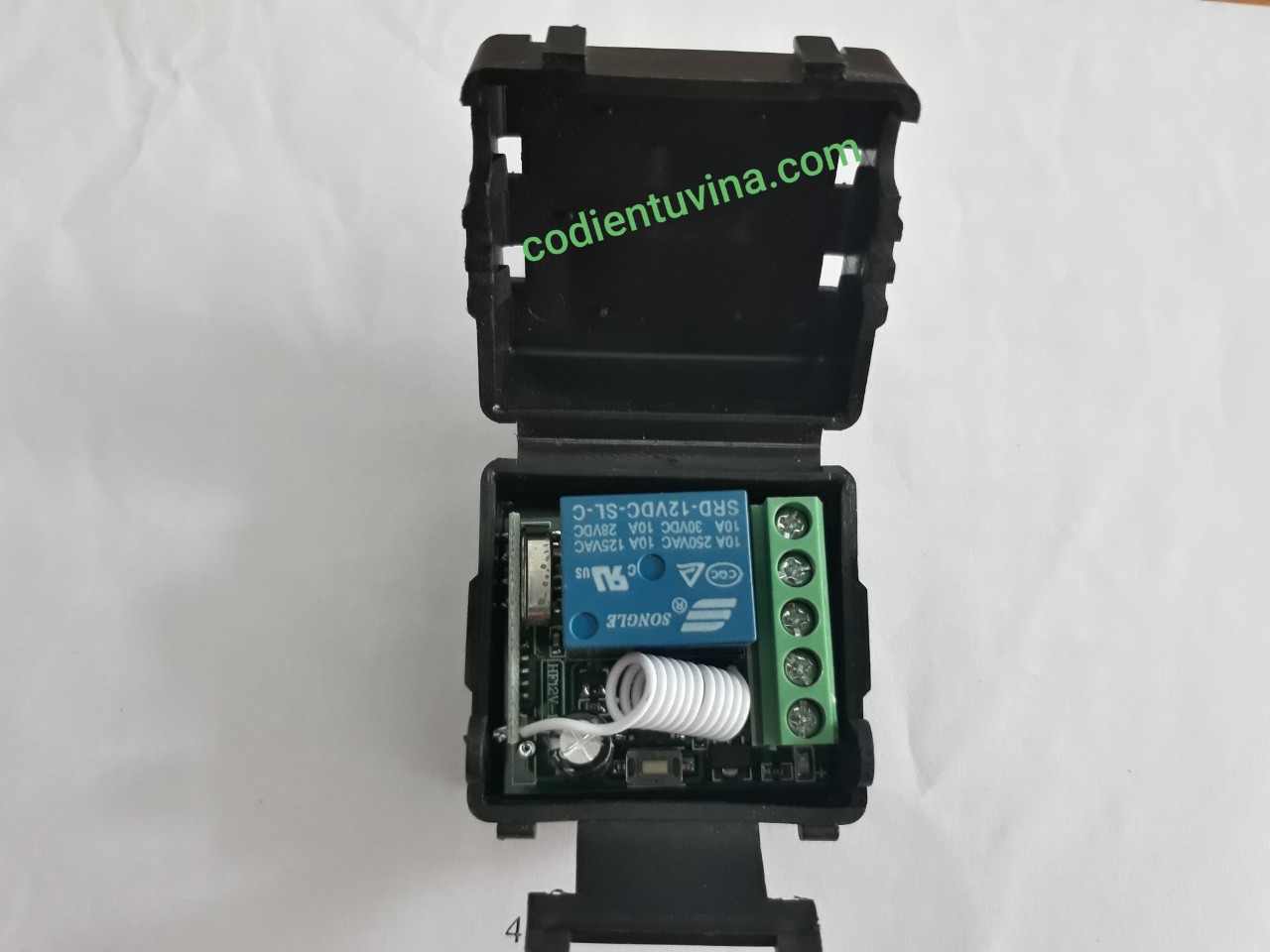 Mạch Điều Khiển RF 433MHz 1 Relay 12VDC - Học Lệnh