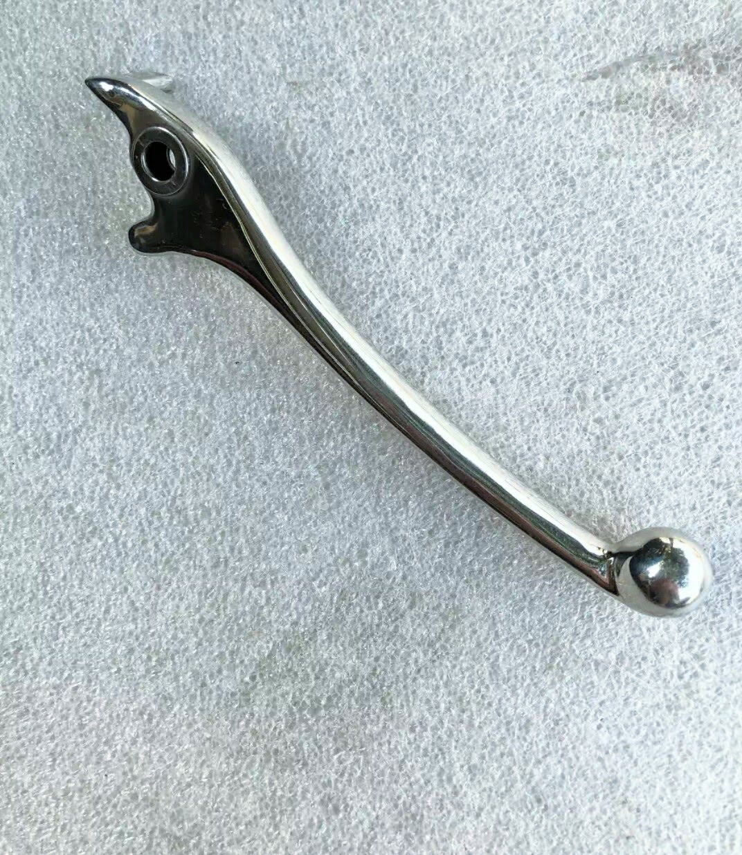 Tay thắng đĩa wave nhỏ inox bóng sáng