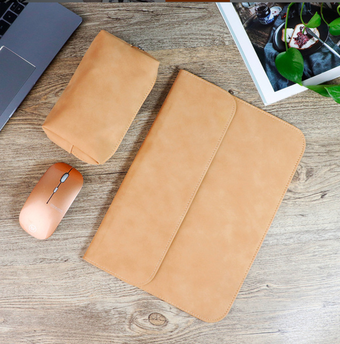 Bao da, túi da cặp da chống sốc cho Macbook, Laptop surface