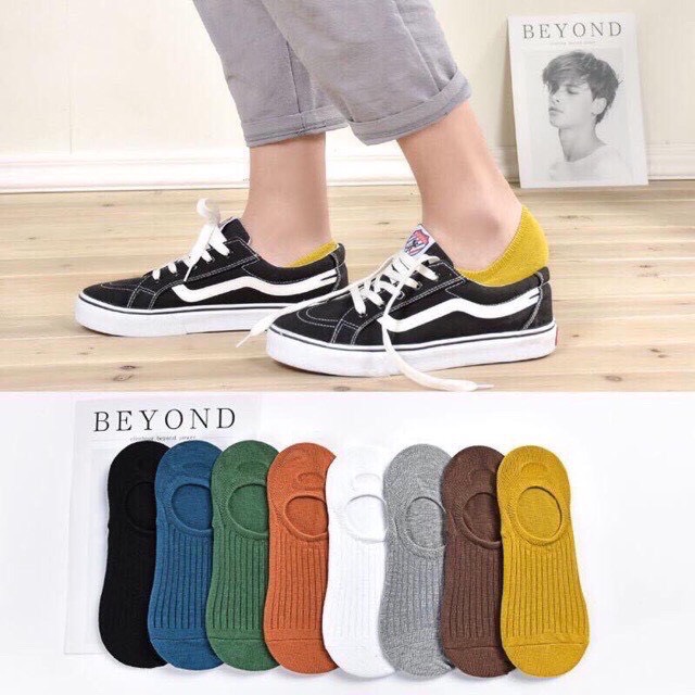 Set 5 đôi tất hài len gân ,Vớ len đi giày lười