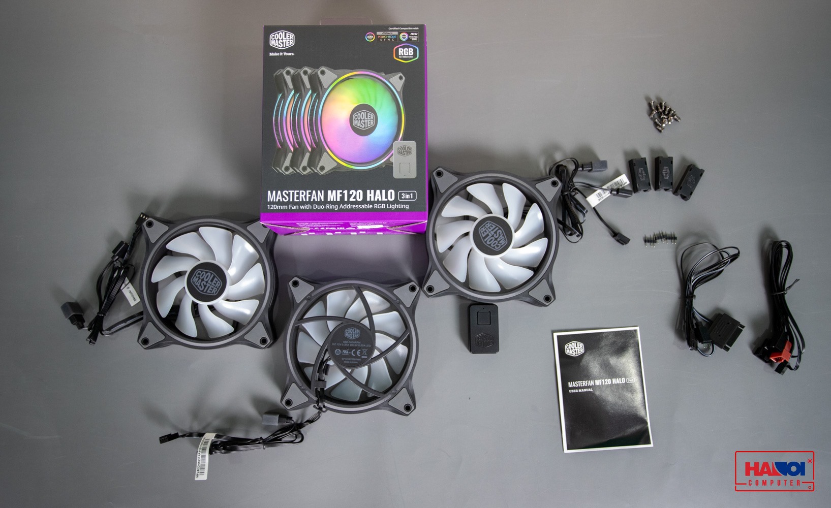 Fan Case CoolerMaster MasterFan MF120 Halo 3in1