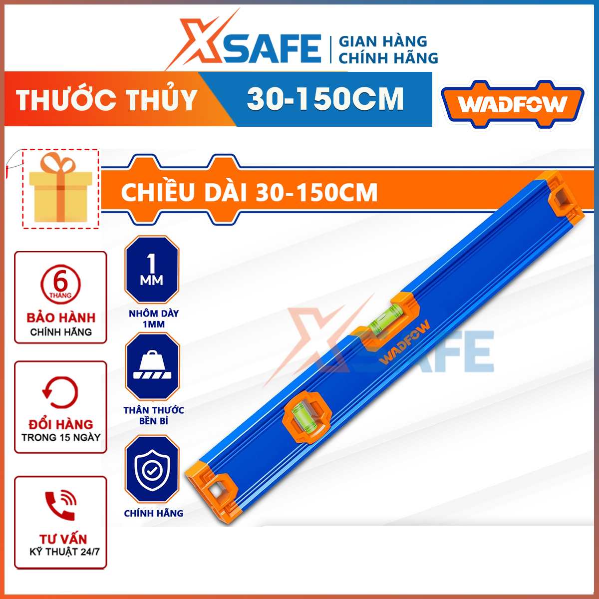 Wasfow glass ruler length 30-150cm aluminum thickness 1mm super strong high-grade Aqua ruler