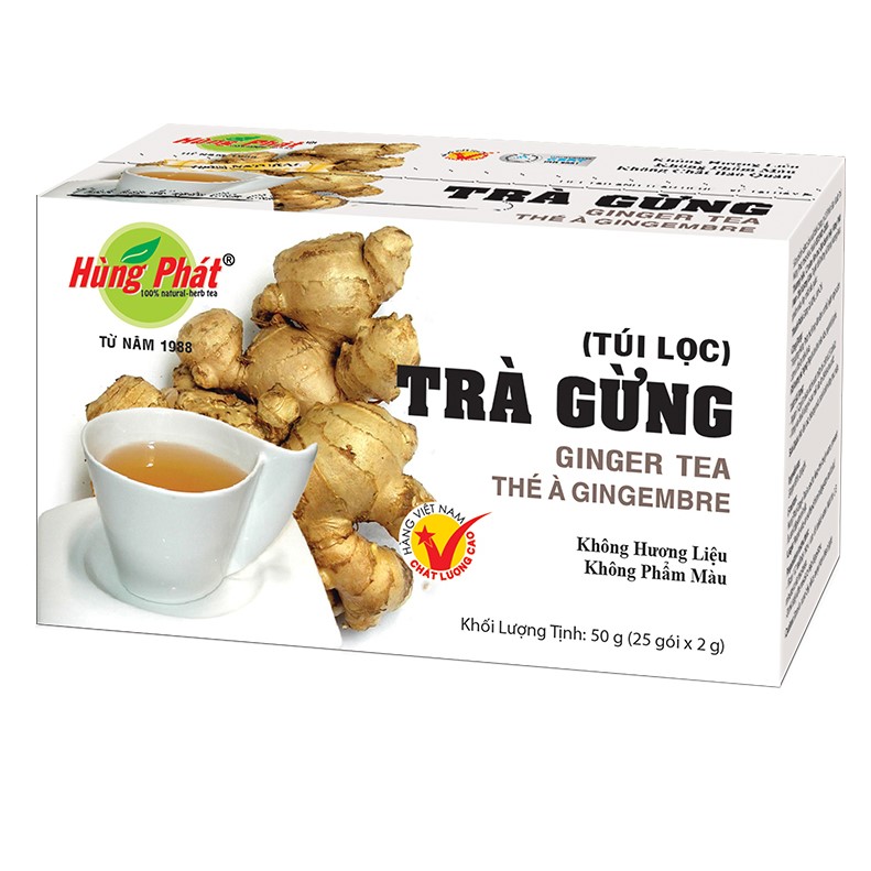 Trà Gừng Túi Lọc Hùng Phát (1hộp/25 gói)