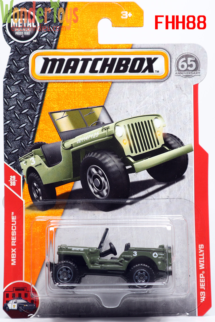 Xe mô hình Matchbox '43 Jeep Willys - 2018 - FHH88