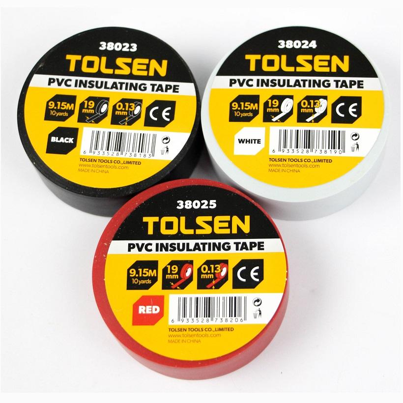BĂNG KEO ĐIỆN TOLSEN 38024- 19mm( white)