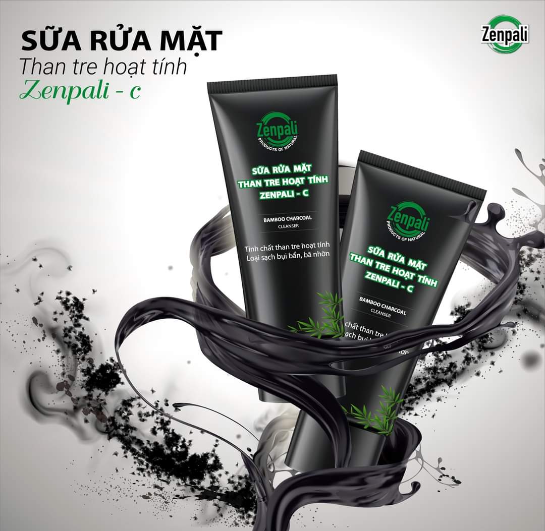Sữa Rửa Mặt Than Tre Hoạt Tính Zenpali C [Chính Hãng]
