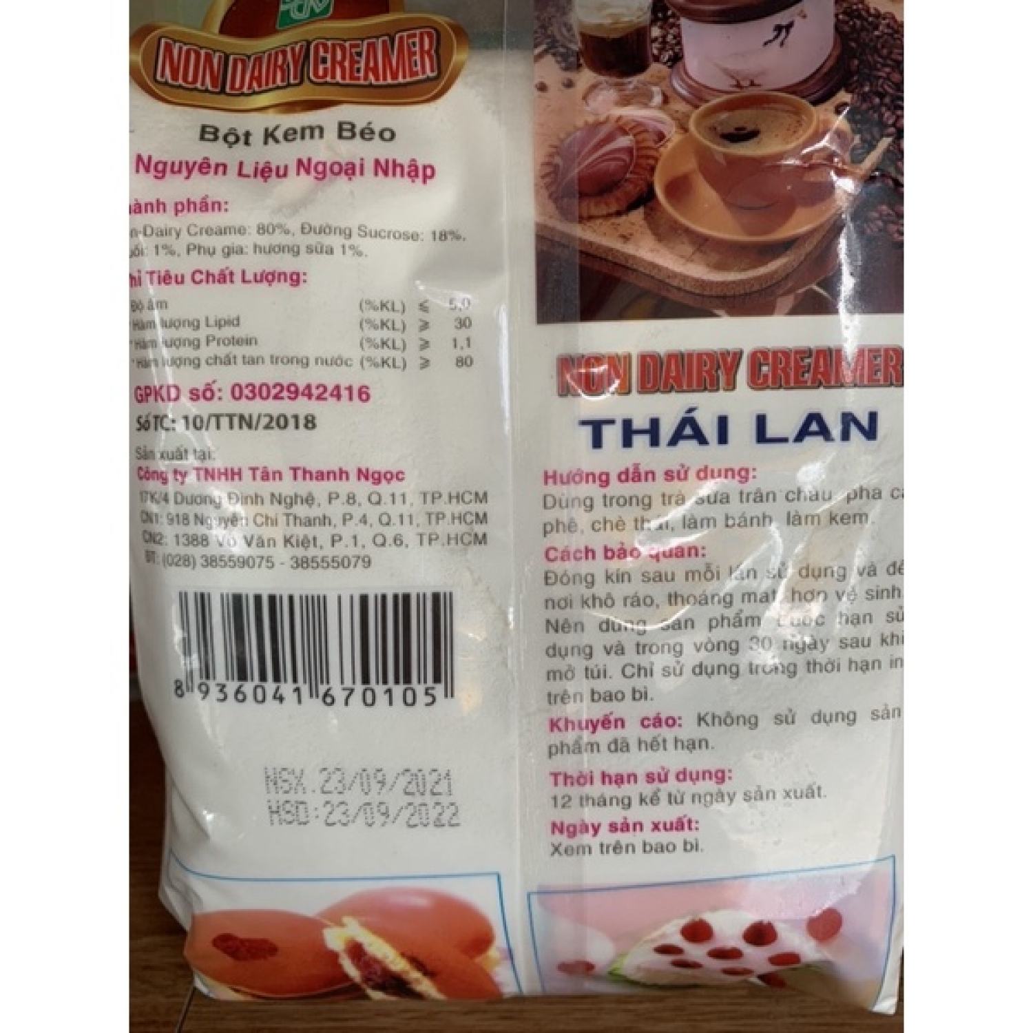Bột Kem Béo Pha Trà Sữa Hiệu thá¡ Lan-1Kg