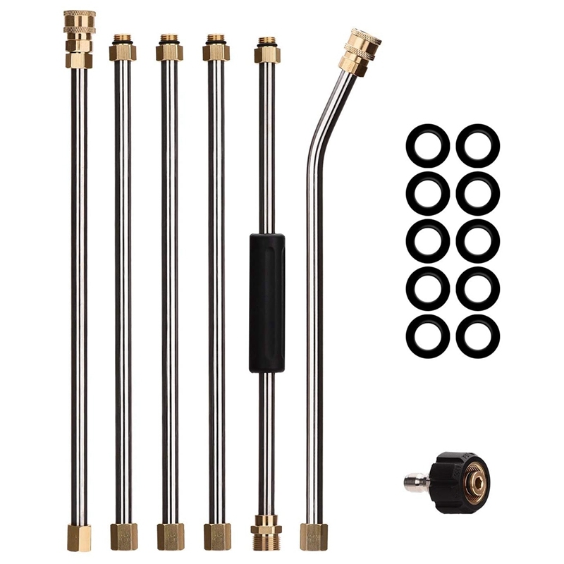 Pressure Washer Extension Wand System,75 Inch Replacement Lance, 1/4 Inch Quick Connect,Including Angled Rod and Coupler