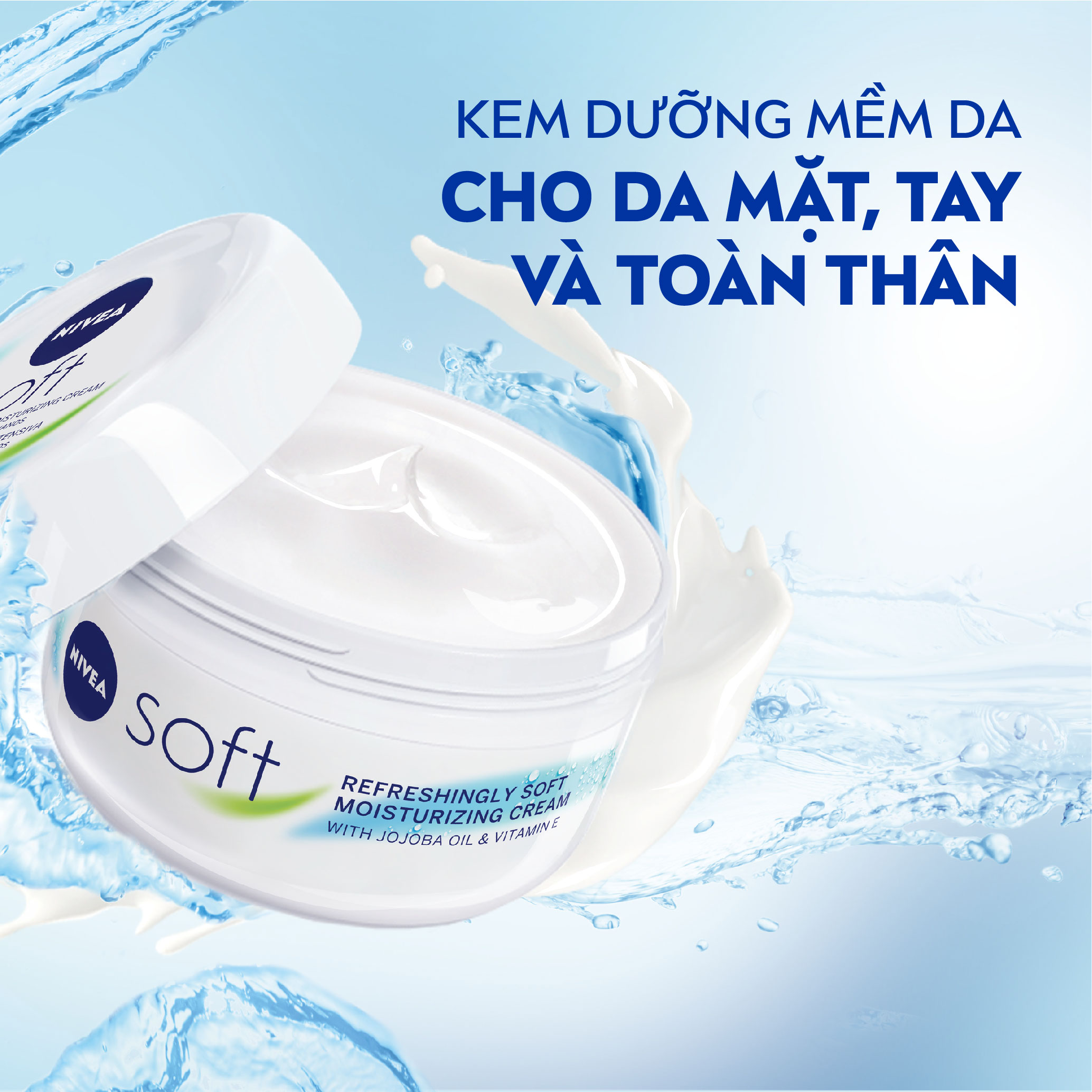 Kem Dưỡng Mềm Da NIVEA Soft (50 ml/ 200 ml) - 89054/89050