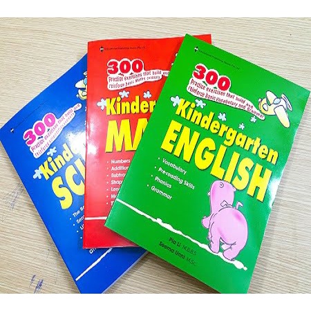 300 Kingdergarten Maths, Science, English tặng kèm file nghe