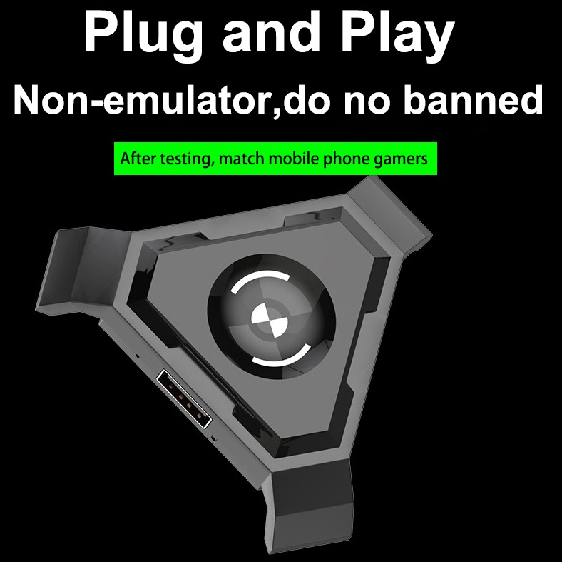 PUBG Mobile Gamepad Controller Gaming Keyboard Mouse Converter for Android Phone to PC Bluetooth Adapter