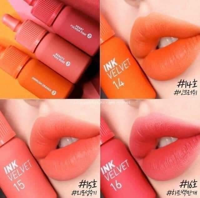 [HCM][3 Màu mới 14-15-16]Son Kem Lì Peripera Ink Velvet