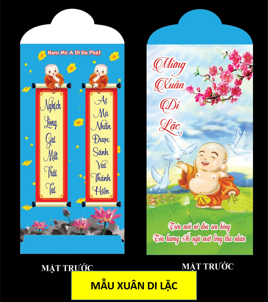 🧧 Bao Lì Xì Phật Giáo - giấy dày rất đẹp