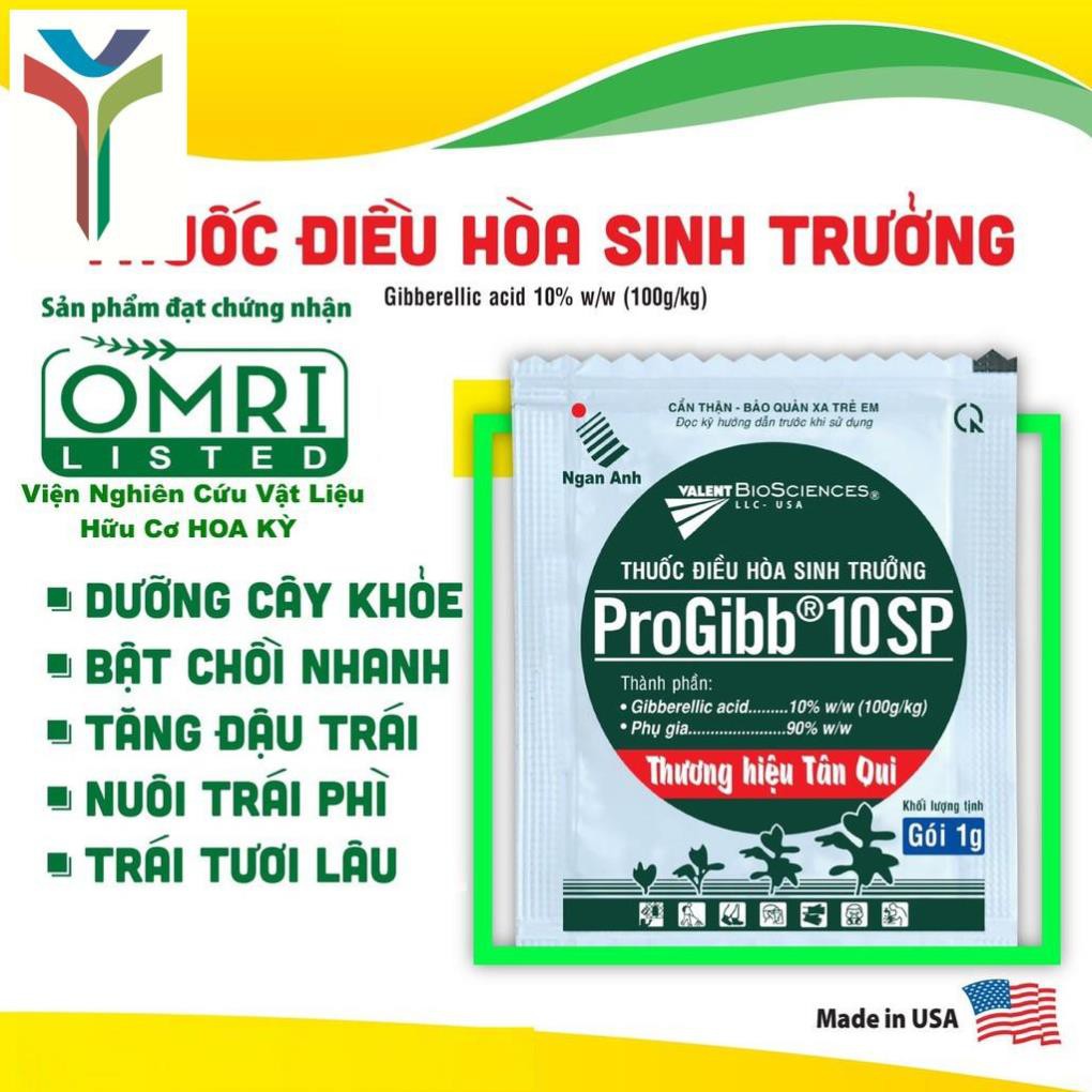 Phân bón lá ga3 gibber, kích thích tăng trưởng progibb 10sp tân quy