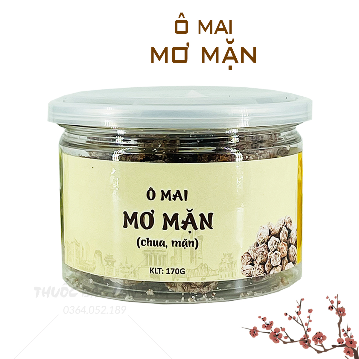 Ô mai mơ mặn ngậm ho hiệu quả (Đặc sản Hà Nội)