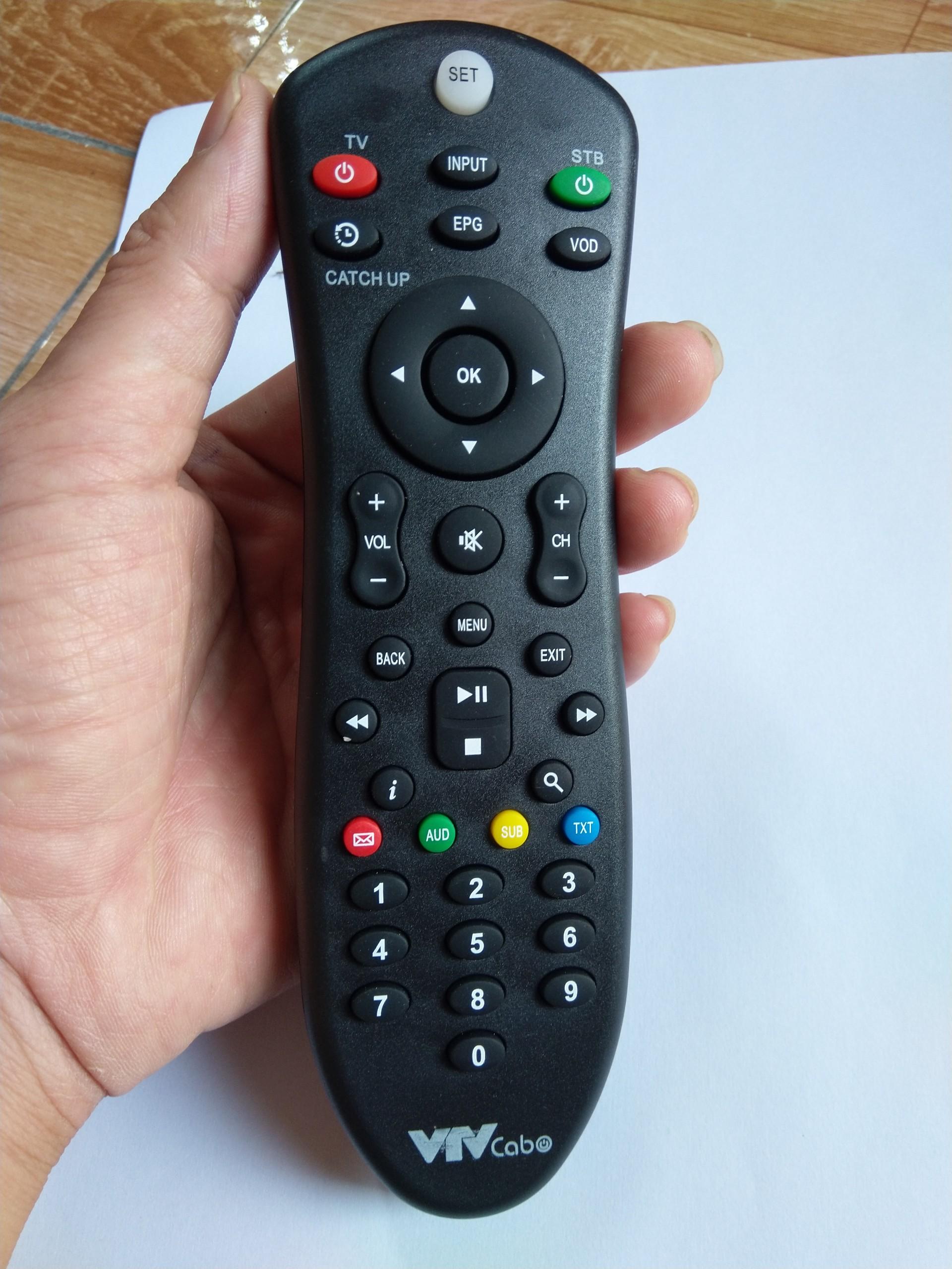 Điều khiển VTVcab đa năng dùng được các đầu thu truyền hình VTVCab
