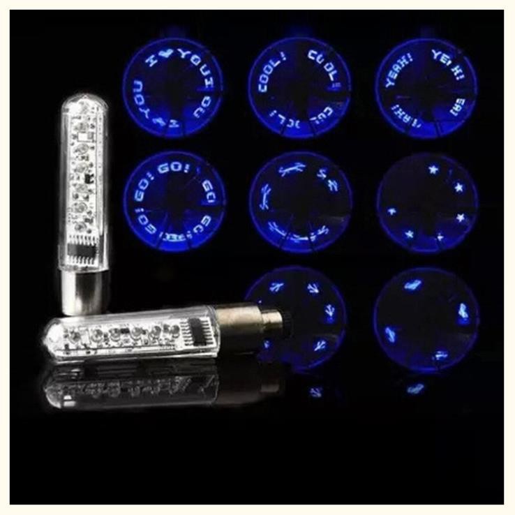 Đèn led chạy chữ gắn van xe