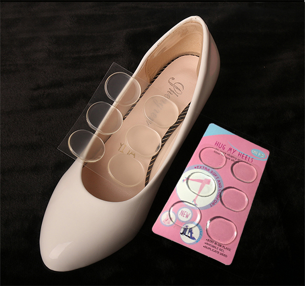 [Hcm]Bộ 6 Miếng Dán Tròn Silicon Dán Trong Giày Và Mũi Giày