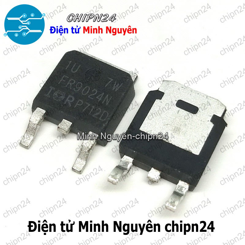 [2 con] Mosfet Dán FR9024 TO-252 11A 55V Kênh P (SMD) (IRFR9024 IRFR FR 9024) - HH006169