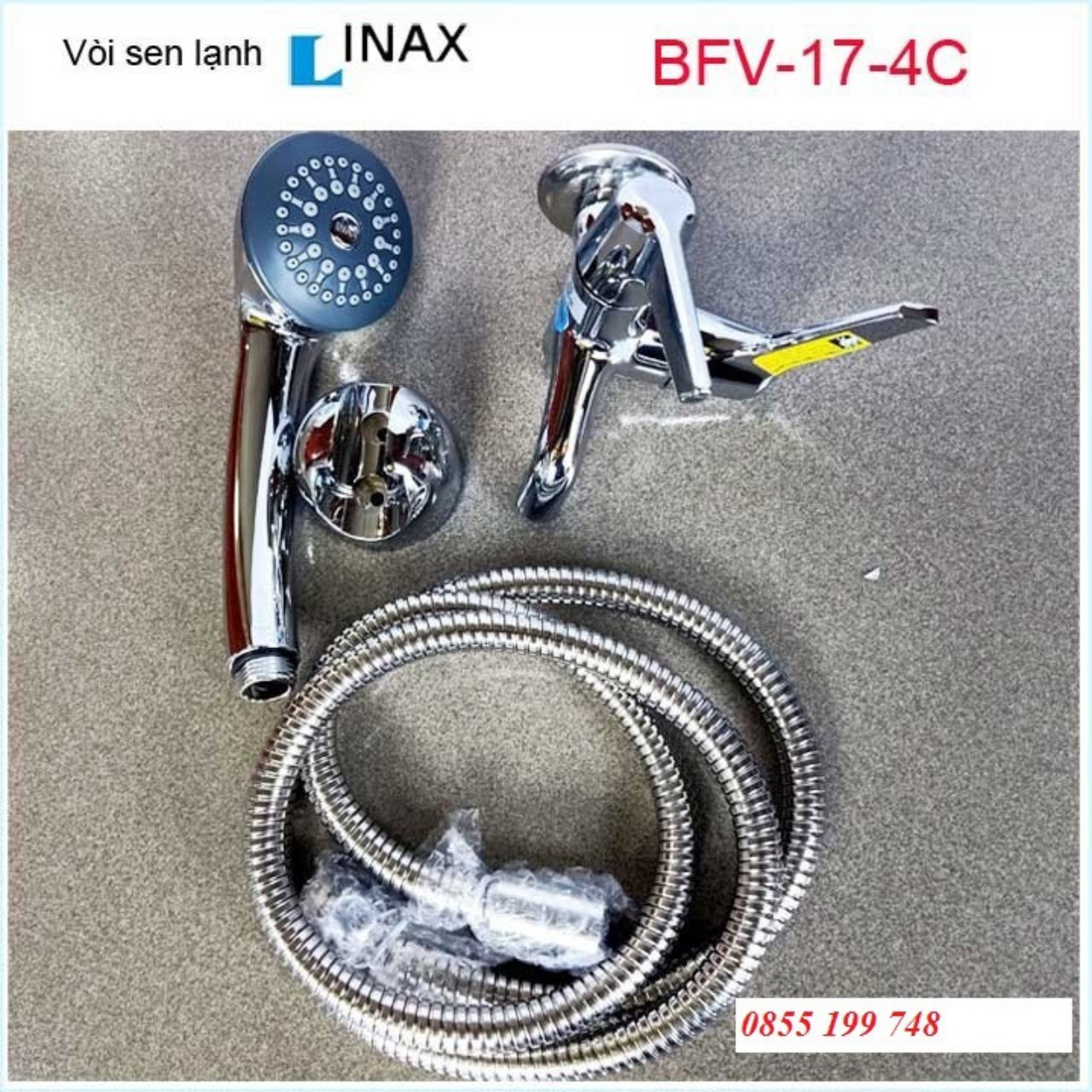 [CHÍNH HÃNG] Sen tắm nước lạnh INAX BFV-17-4C/7C/8C