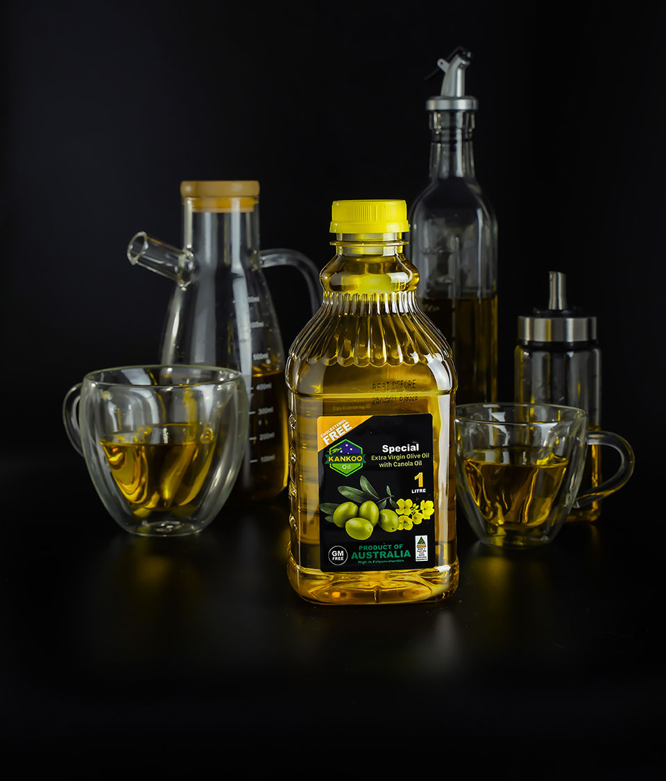 Combo 3 chai dầu ăn oliu hạt cải nhãn hiệu Kankoo 1 lít