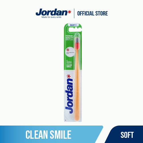Bộ 2 Bàn chải đánh răng Jordan Clean Smile lông siêu mềm bảo vệ nướu nhạy cảm  - xuất xứ : Malaysia