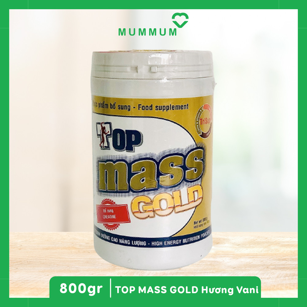 Sữa bột Top Mass Gold 800g tăng cân - Vani