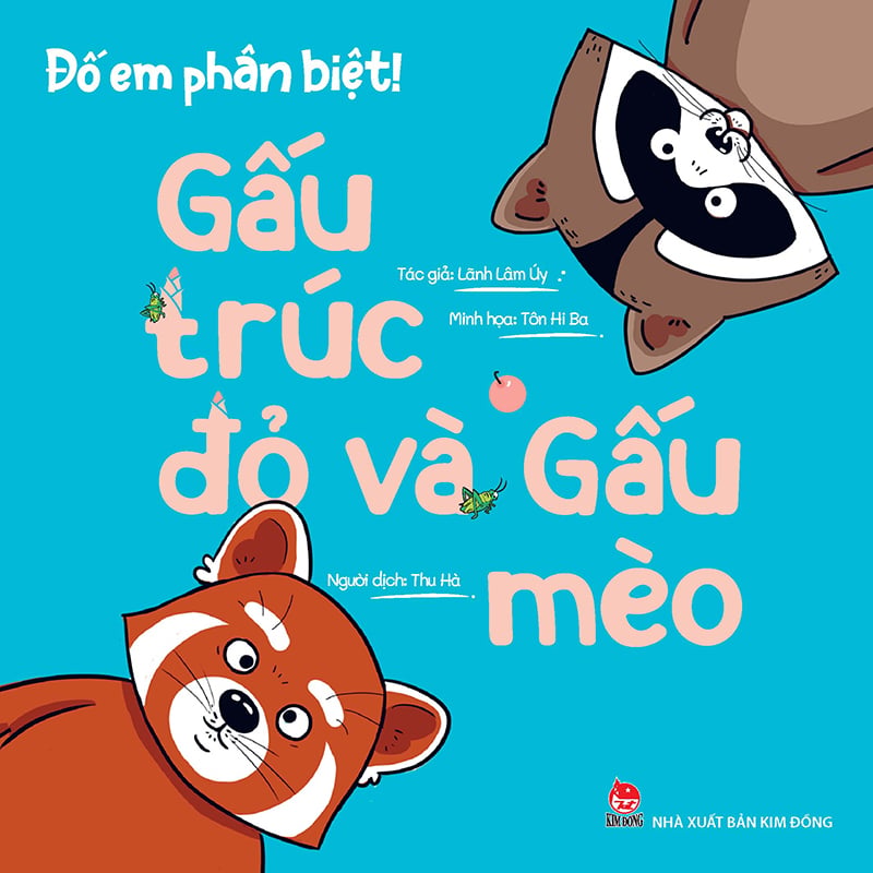 Kim đồng - đố em phân biệt ! - gấu trúc đỏ và gấu mèo