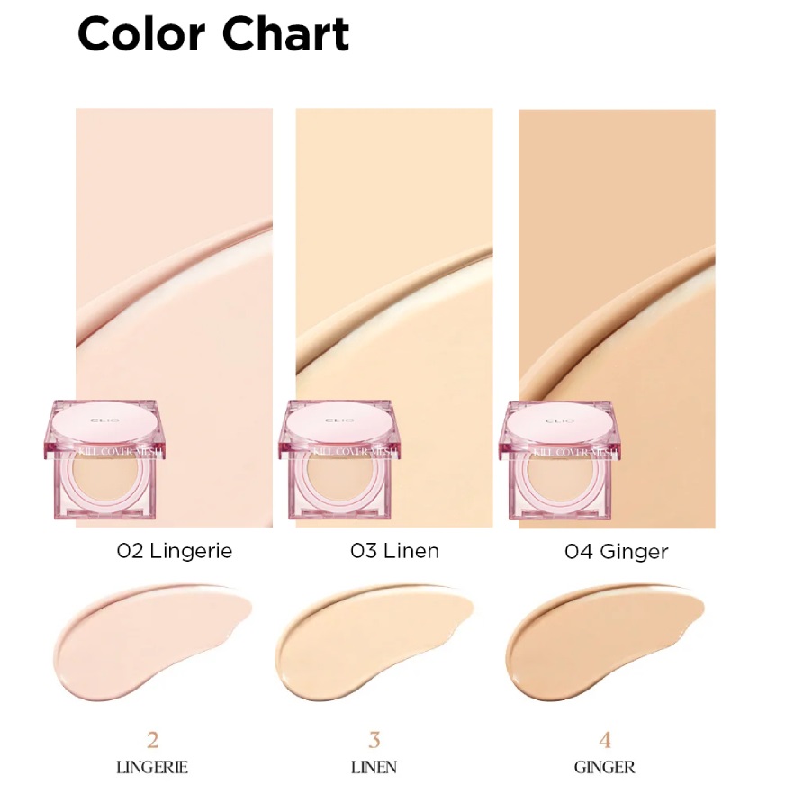 [Tặng 1 Lõi] Phấn Nước Clio Kill Cover High Glow Cushion SPF 50+ PA++++