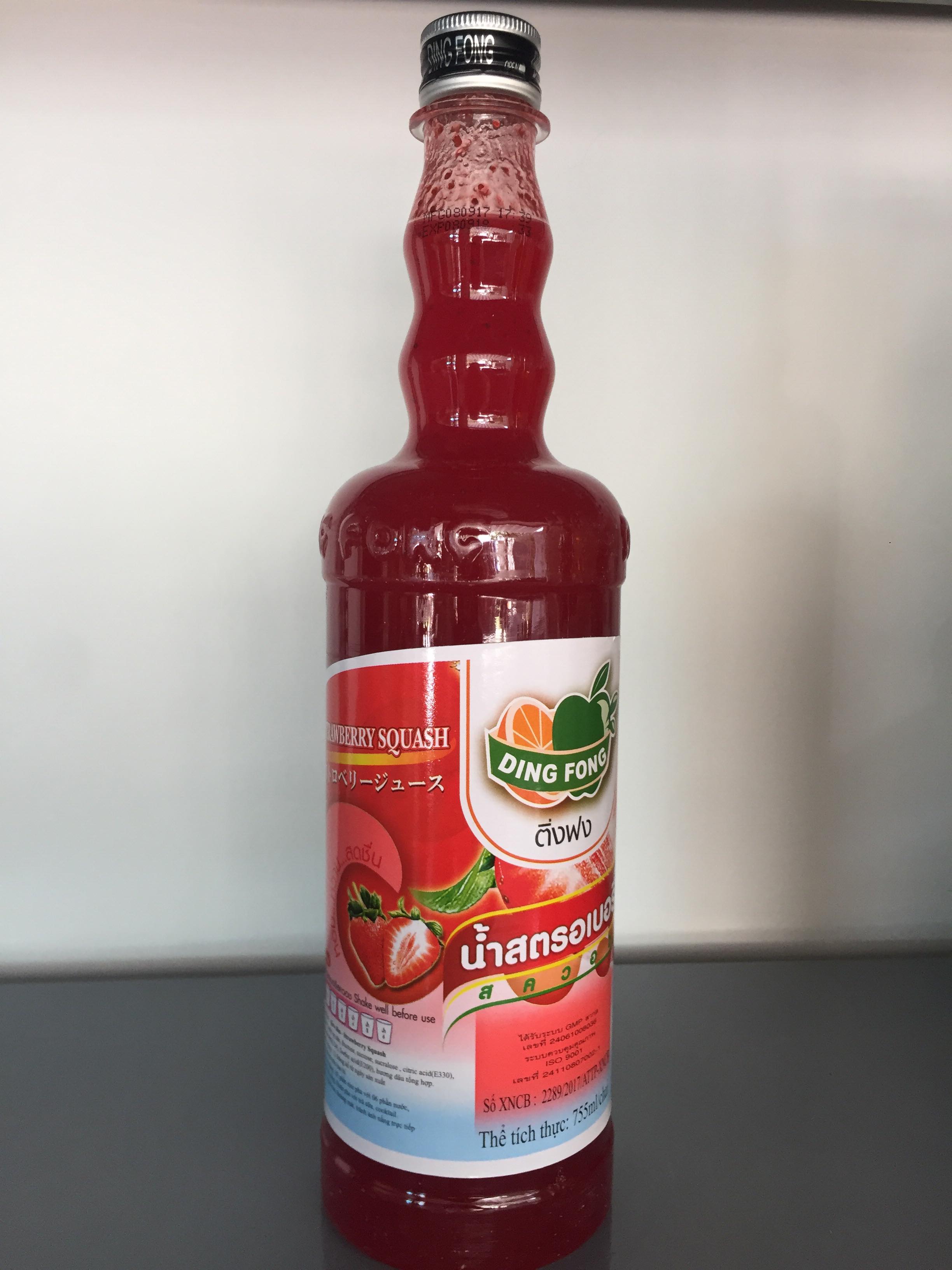 Siro Ding Fong Thái Lan (đào, vải, dâu)