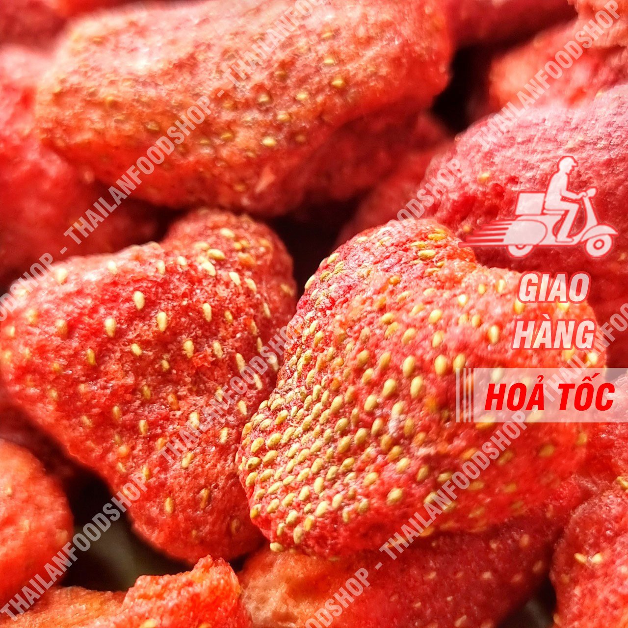 Dâu Tây Sấy Thăng Hoa ( Dâu Tây Sấy Đông Khô ) - Lon 250gram