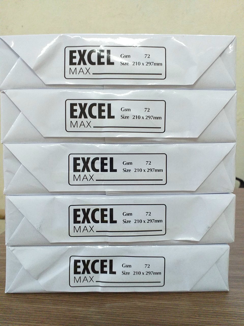Giấy photo A4 Excel max định lượng 72gsm trắng mịn