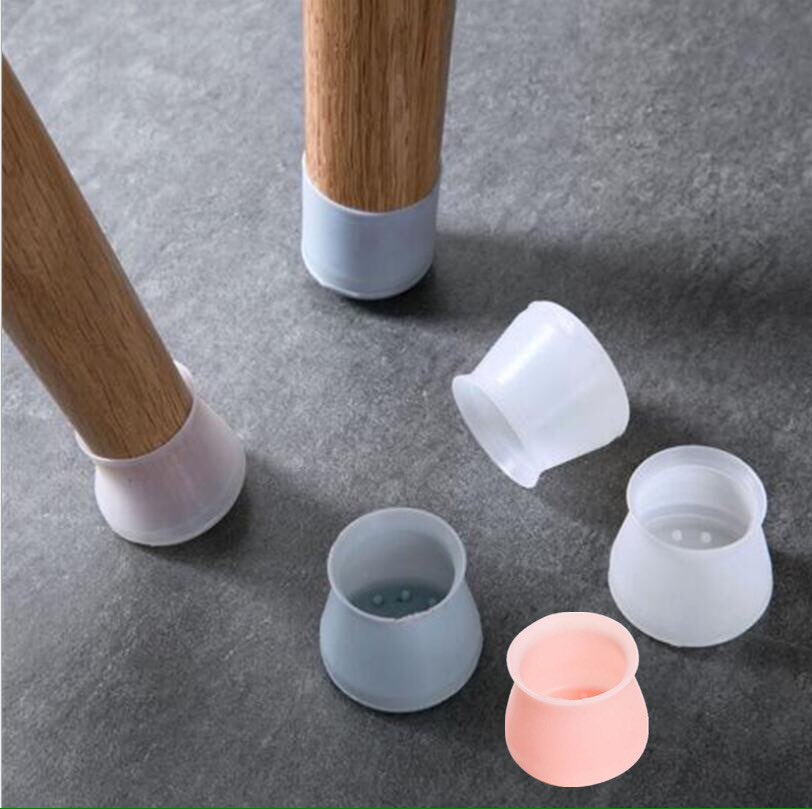 (tròn)1 miếng lót silicon bọc chân bàn ghế chống va đập trơn trượt - trầy nền gạch