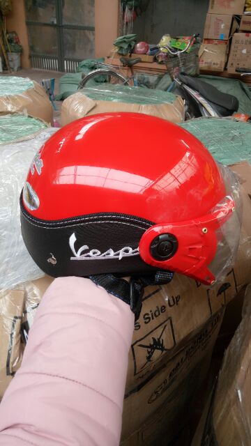 Mũ Bảo Hiểm Có Kính Vespa Đẹp