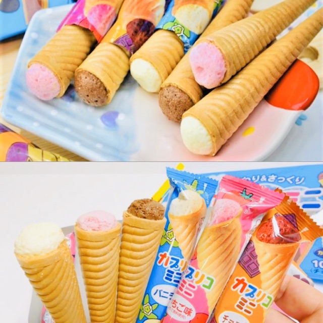 Bánh Ốc Quế Glico Nhật Bản Gói 10 Chiếc [DATE T8/2023]